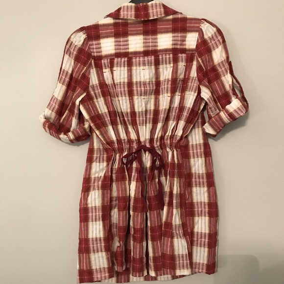 plaid free people tunic - Picture 3 of 4